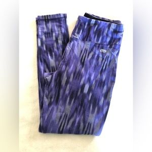 Marika Magical Tummy Control Yoga Pants/Leggings Size L. Purple/blue/grey.
